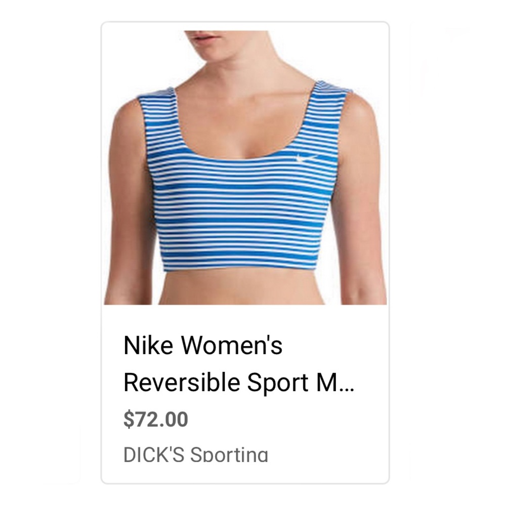 Nike Reversible Sport Mesh Midkini Top - Picture 6 of 9